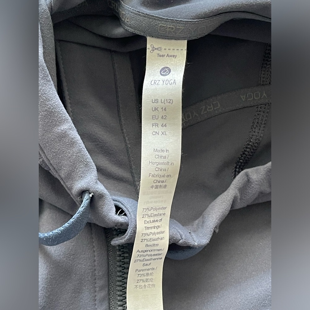 Women's Gray Hooded Jacket - Picture 12 of 14